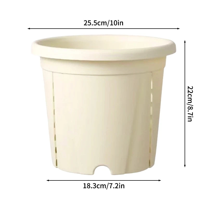 Plastic Flower Pot Root Control Breathable Nursery Pot Thickened Resin Plant Pot Garden Balcony Planting Potted Seedling Planter