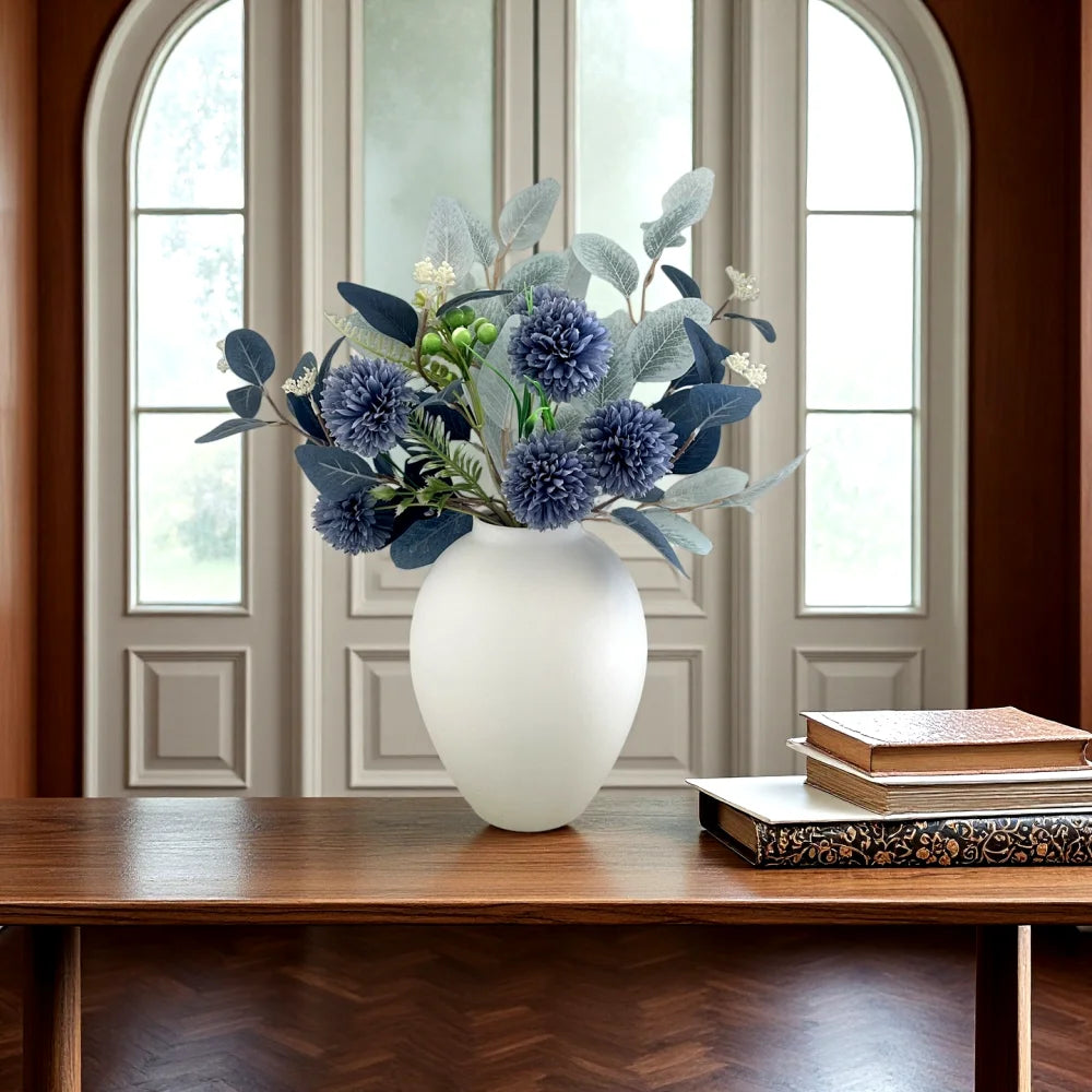 Modern metal vase flower arrangement decoration, dinner, living room, kitchen, bookshelf, dining table, vase decoration