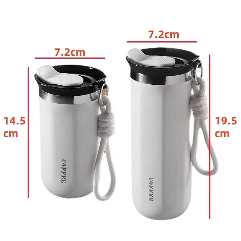 350/500ML Stainless Steel Insulated Cup with Lid Portable Coffee Cups Thermal Mug Vacuum Flask Office Travle Camping Drinkware