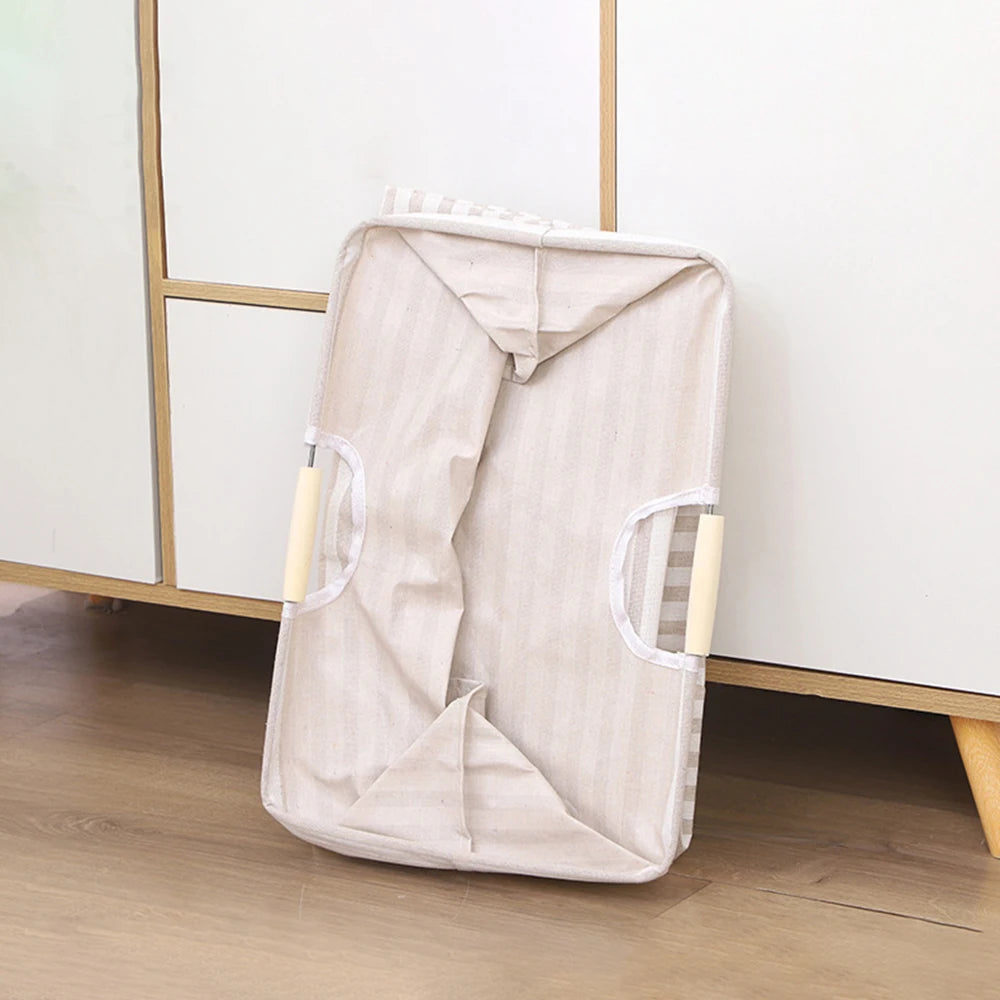 1PC A Portable, Foldable Fabric Waterproof Bathroom Storage Basket For Dirty Clothes