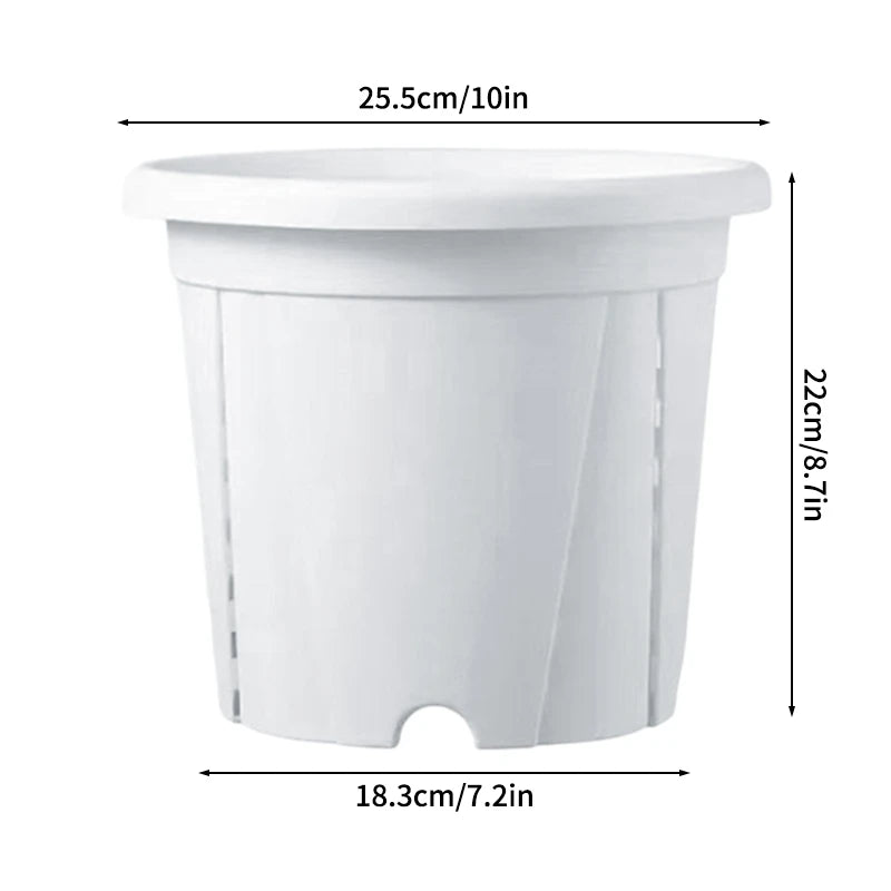 Plastic Flower Pot Root Control Breathable Nursery Pot Thickened Resin Plant Pot Garden Balcony Planting Potted Seedling Planter
