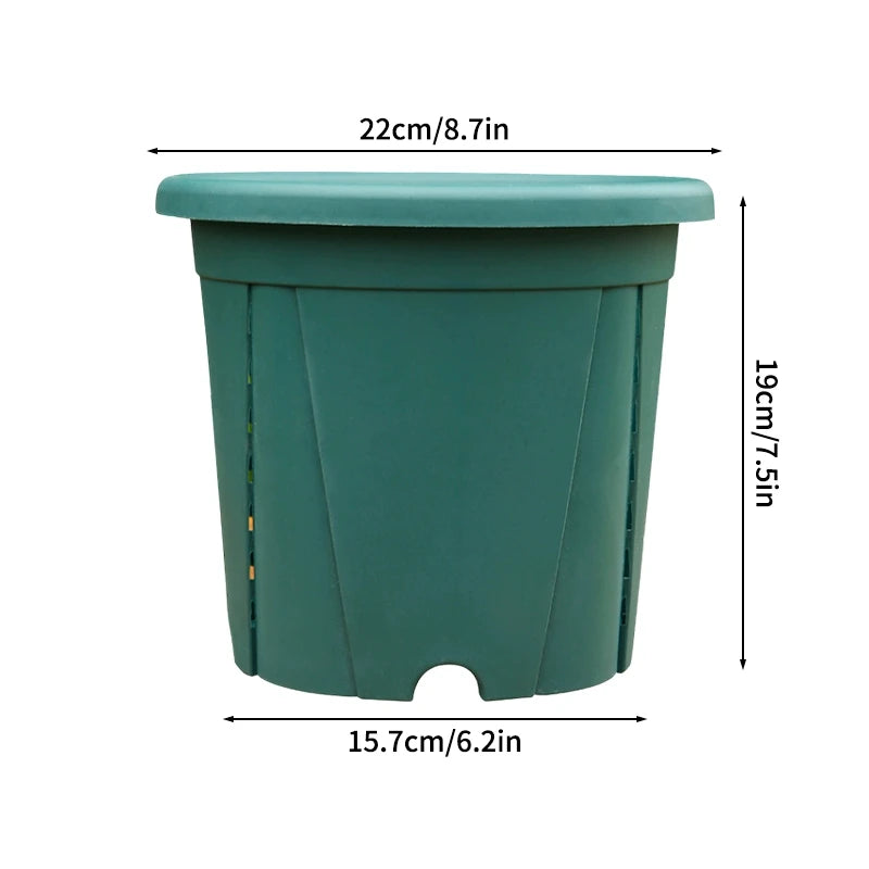 Plastic Flower Pot Root Control Breathable Nursery Pot Thickened Resin Plant Pot Garden Balcony Planting Potted Seedling Planter