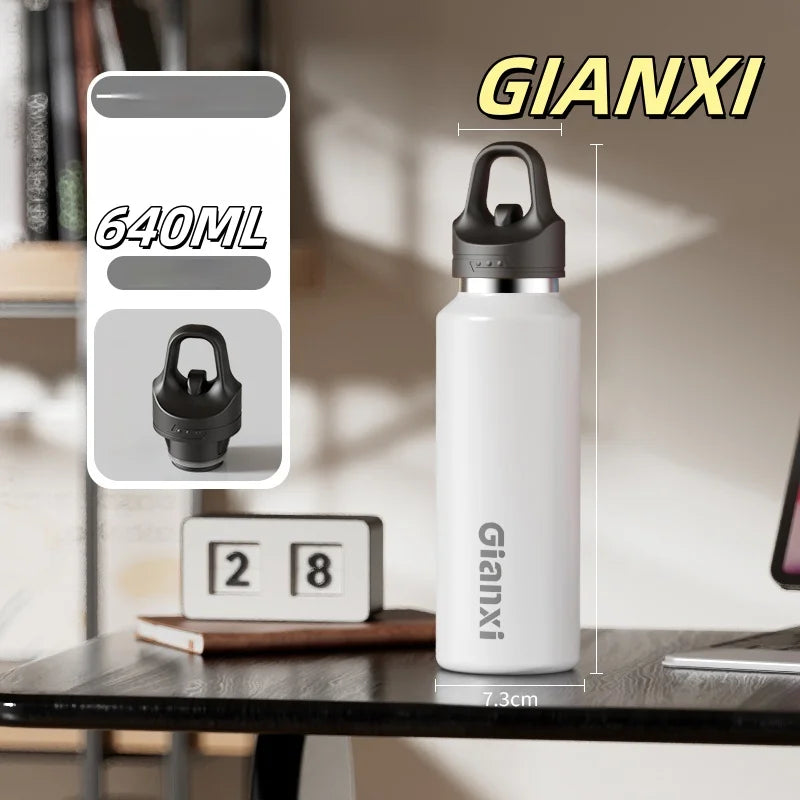 GIANXI Portable Stainless Steel Thermo Bottle Tumbler Home And Kitchen Vacuum Flasks Sports Drinkware Thermal Water Bottle