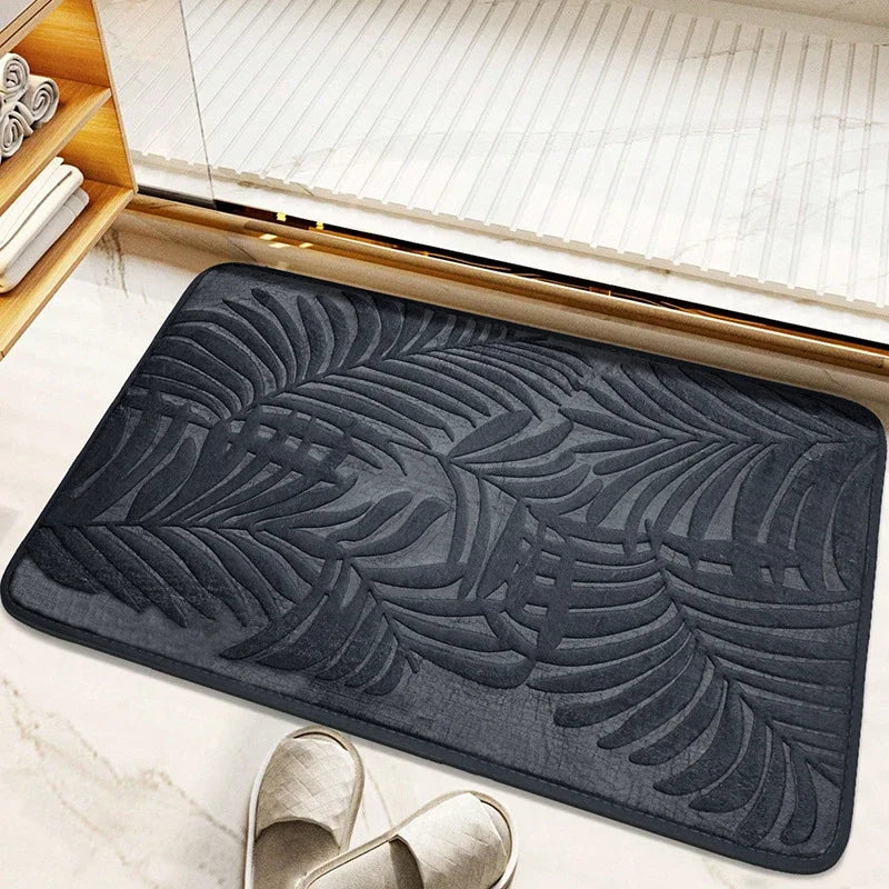 Absorbent Non-slip Bathroom Rug Memory Cotton Bathrooms Floor Rugs Bath Mat Living Room Bedroom Kitchen Home Carpet