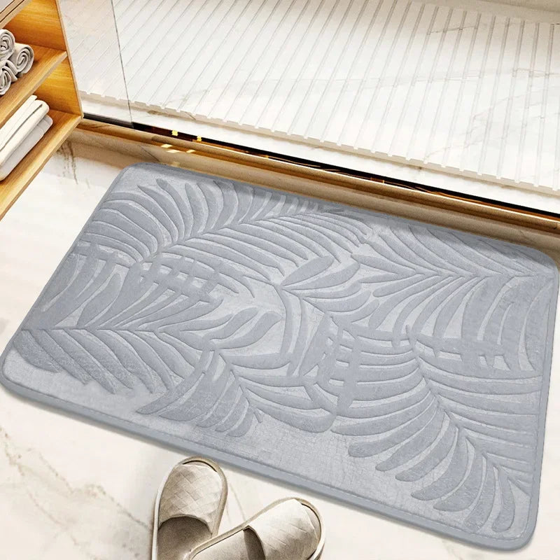 Absorbent Non-slip Bathroom Rug Memory Cotton Bathrooms Floor Rugs Bath Mat Living Room Bedroom Kitchen Home Carpet