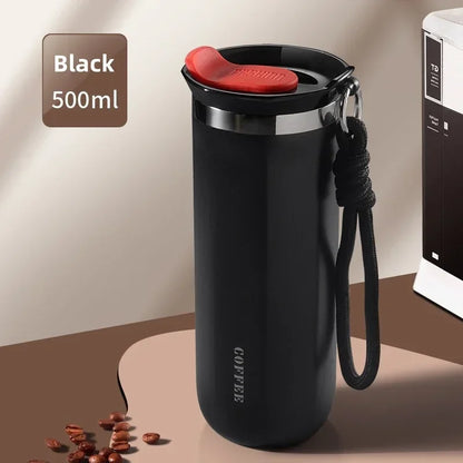 350/500ML Stainless Steel Insulated Cup with Lid Portable Coffee Cups Thermal Mug Vacuum Flask Office Travle Camping Drinkware