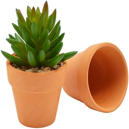16 Pcs 1.8'' Terra Cotta Pots Pottery Planter Cactus Flower Pots Succulent Pot with Drainage Hole- Great for Plants,Crafts