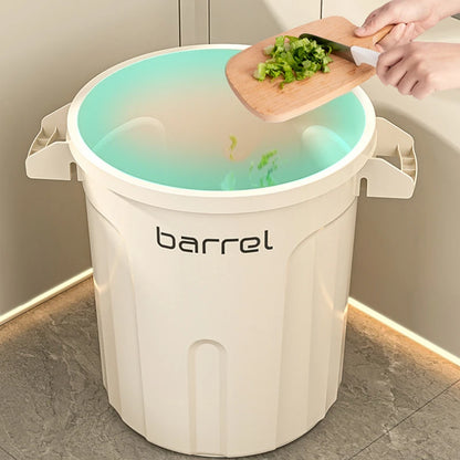 18/26L Large Capacity Trash Can Home Storage Bin Open Top Double Handle Minimalist Design for Kitchen Bathroom Living Room