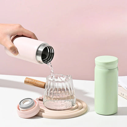 180/300ml Mini 316 Stainless Steel Thermos Cup Ultra-compact Portable Leak-proof Fashion Water Cup Drinkware Thermos Kettle