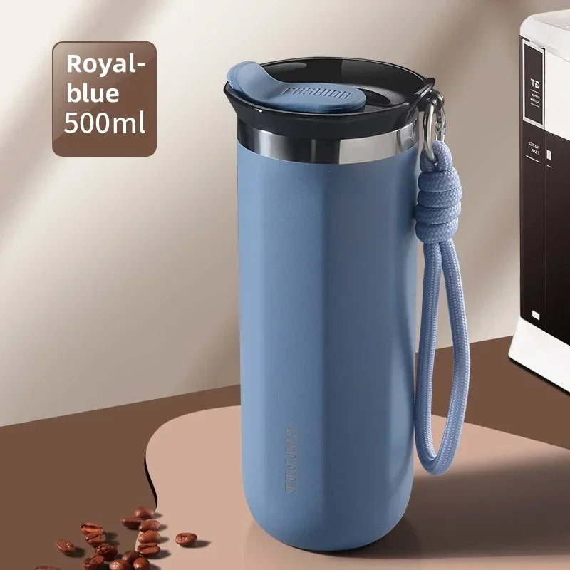350/500ML Stainless Steel Insulated Cup with Lid Portable Coffee Cups Thermal Mug Vacuum Flask Office Travle Camping Drinkware