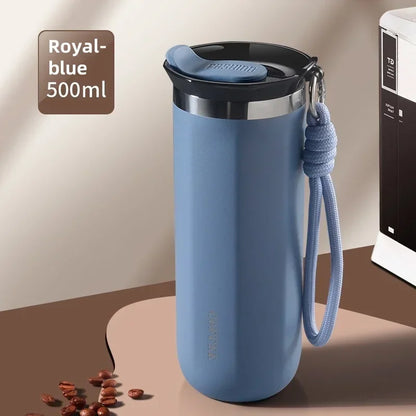 350/500ML Stainless Steel Insulated Cup with Lid Portable Coffee Cups Thermal Mug Vacuum Flask Office Travle Camping Drinkware