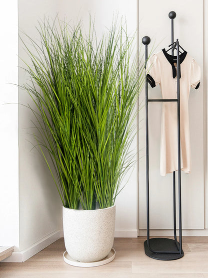Artificial Reed Grass Large Fake Onion Grass Plants Tropical Green Plants Leaves Bouquet PVC Grass For Wedding Garden Offic