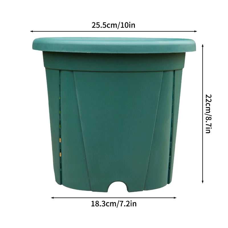 Plastic Flower Pot Root Control Breathable Nursery Pot Thickened Resin Plant Pot Garden Balcony Planting Potted Seedling Planter