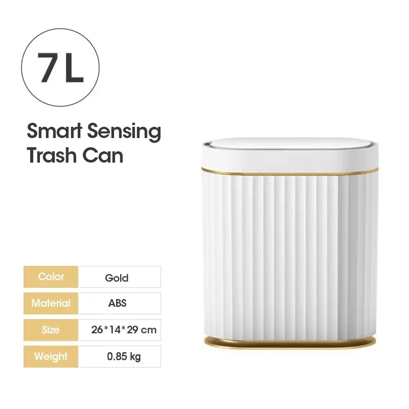 Electronic Automatic Smart Sensor Garbage Bin Household 7L/9L Smart Trash Can Toilet Waste Garbage Can for Kitchen Bathroom