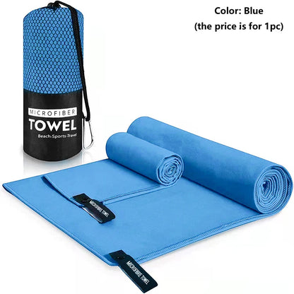 Quick-Drying Sports Towel 40x80/76x152CM Blue Grey Green Orange Swimming Gym Fitness Camping Running Beach Washcloth Towels