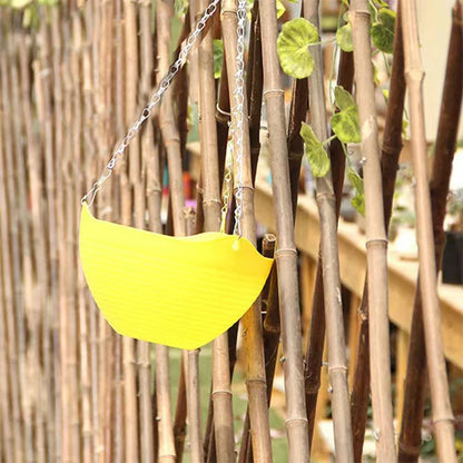 Hanging Orchid Pot With Chain Plastic Hanging Basket Flowerpot Wall Mounted Green Pot For Plant Herb Plant Container