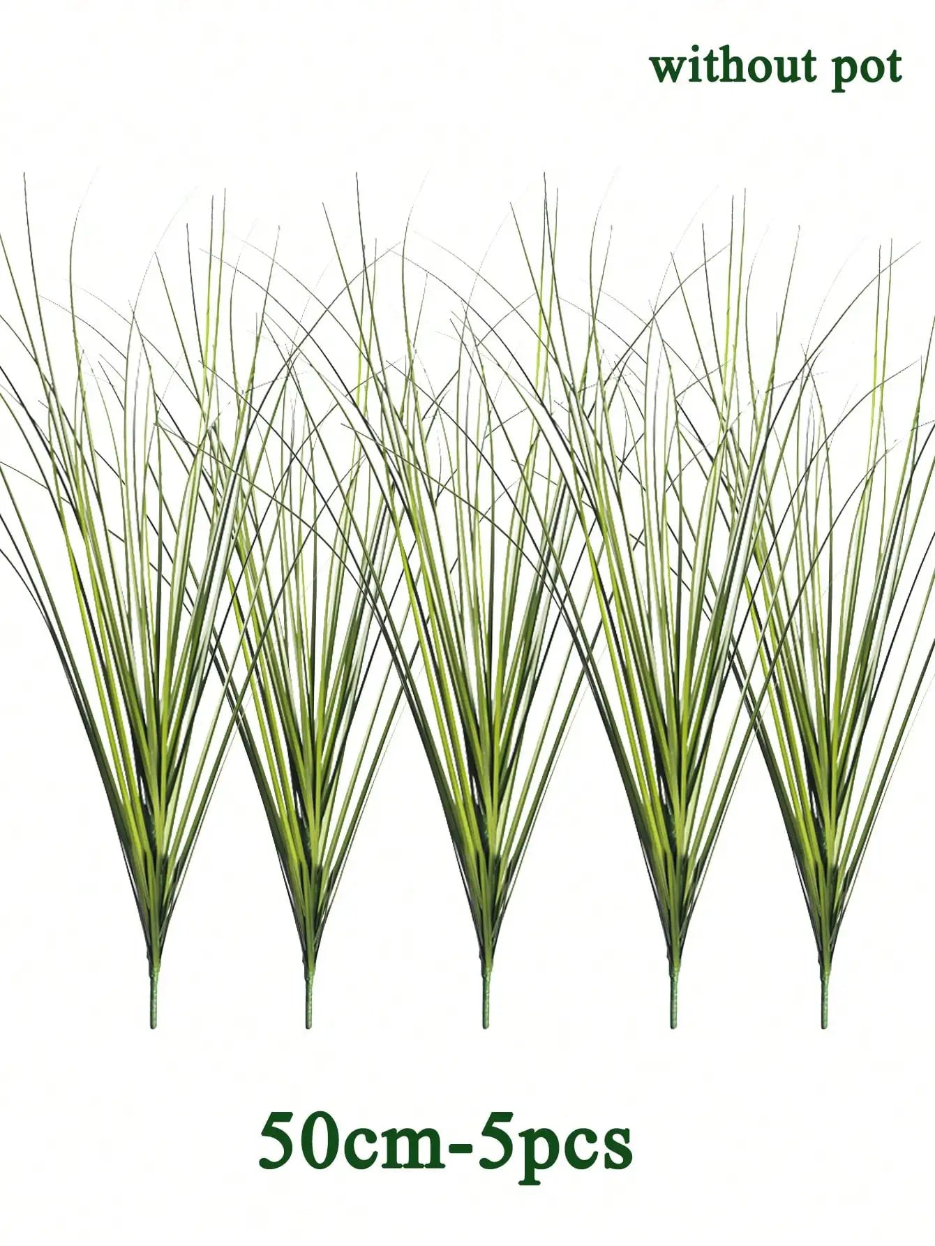 Artificial Reed Grass Large Fake Onion Grass Plants Tropical Green Plants Leaves Bouquet PVC Grass For Wedding Garden Offic