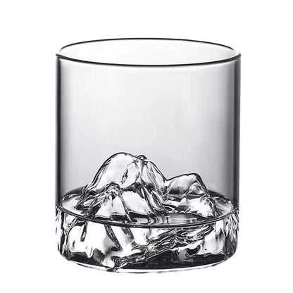 200/300/350ML 3D Mountain Whiskey Glass,Transparent Multipurpose Beer Tea Coffee Cup for Home,3D Landscape Cup  for Bar Party