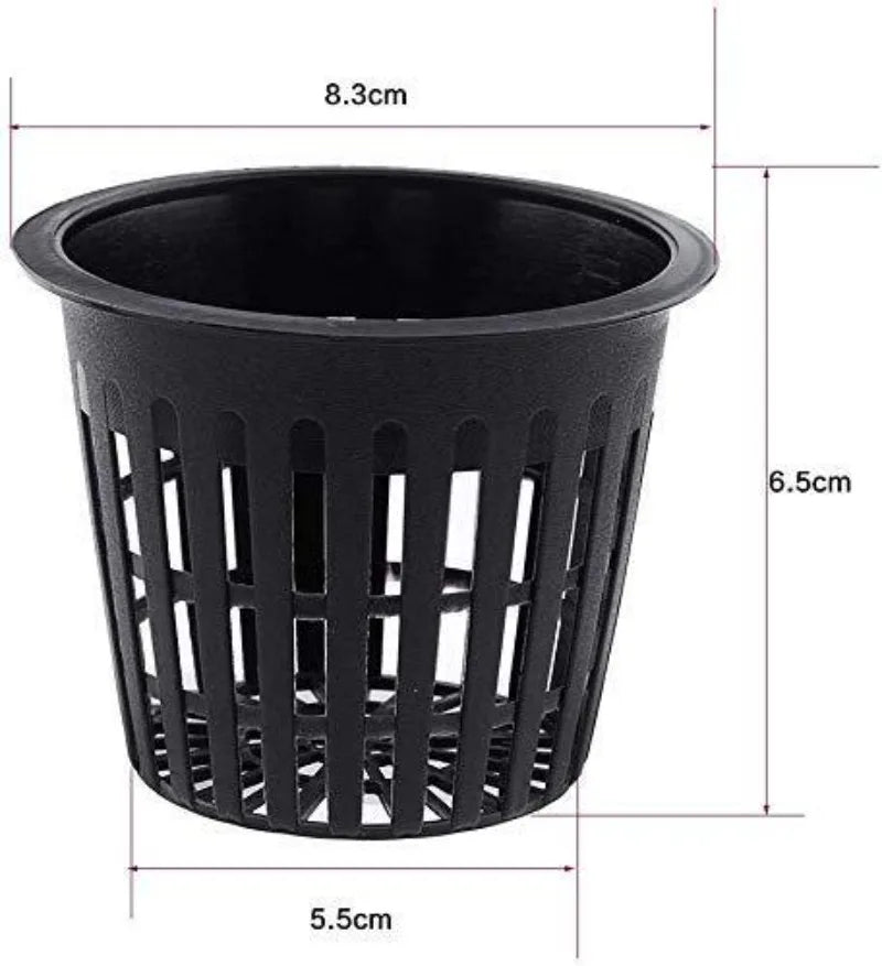 3 Inch Heavy Duty Net Pots Hydroponic Cups Garden Slotted Mesh Net Cups Plant Nursery Net Pots for Hydroponics Slotted