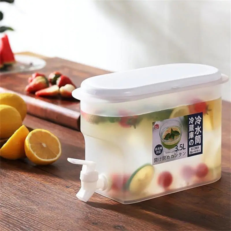 Freezer Water Jug Cold Lemon Juice Pitcher Beverage Drink Water Dispenser Drinkware Leak Free Refrigerator Water Kettles