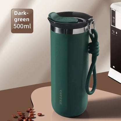 350/500ML Stainless Steel Insulated Cup with Lid Portable Coffee Cups Thermal Mug Vacuum Flask Office Travle Camping Drinkware