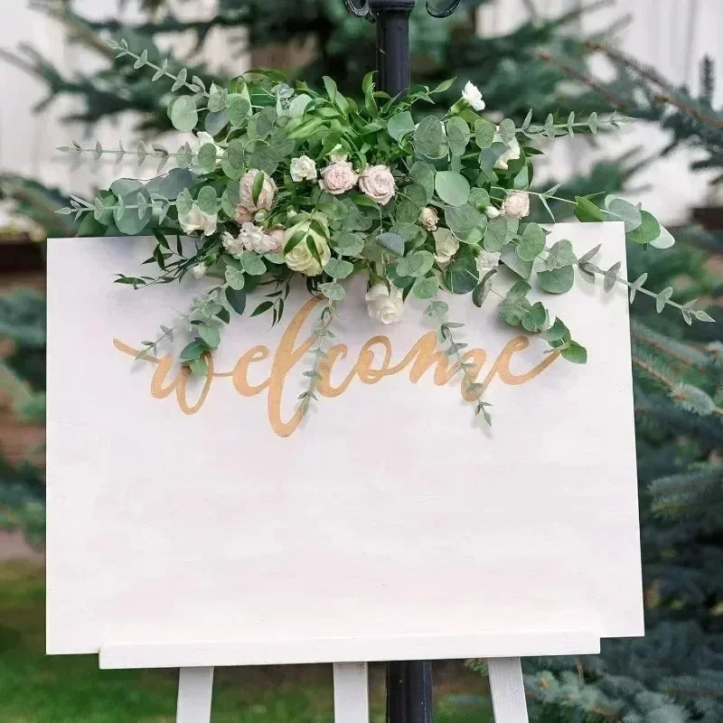 12/36pcs Green Artificial Eucalyptus Stems Fake Plants Eucalyptus Leaves Branches Flower Bouquet Wedding Christmas Party Decor
