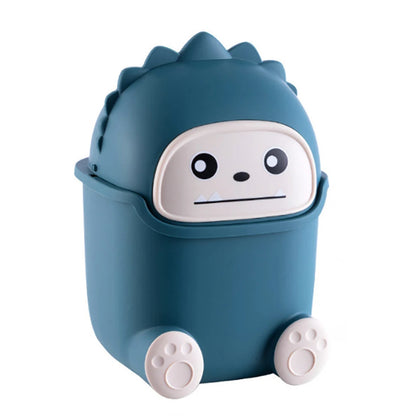 Kawaii Mini Trash Can Desktop Garbage Bin Home Office Rubbish Bin Cartoon Cute Waste Dustbin Household Kids Room Decoration