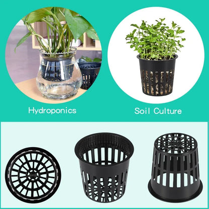 3 Inch Heavy Duty Net Pots Hydroponic Cups Garden Slotted Mesh Net Cups Plant Nursery Net Pots for Hydroponics Slotted