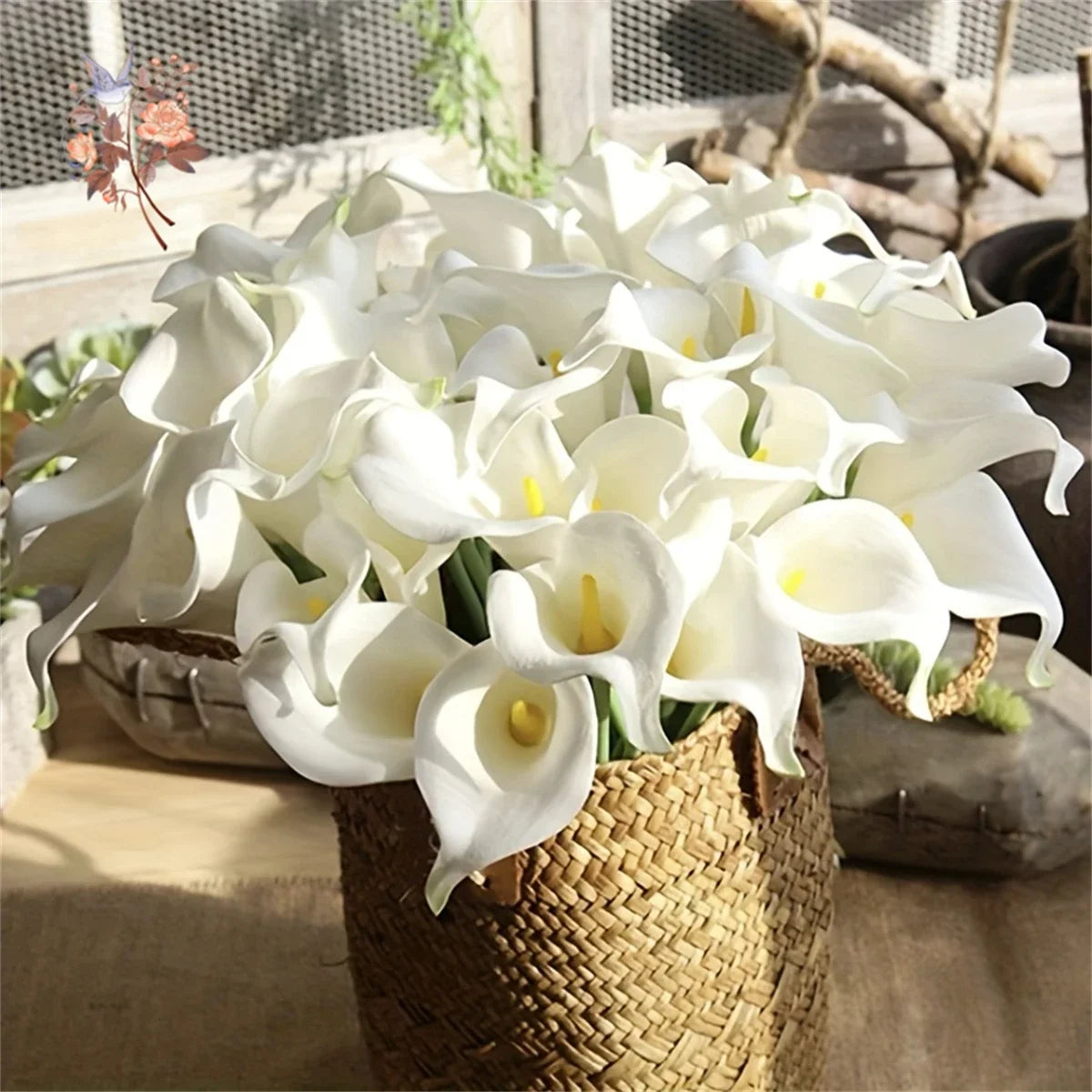 10Pcs White Calla Lily Artificial Flowers for Bridal Wedding Bouquet Real Touch PU Calla Fake Flower Home Bedroom Table Decor
