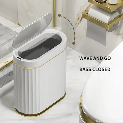 Electronic Automatic Smart Sensor Garbage Bin Household 7L/9L Smart Trash Can Toilet Waste Garbage Can for Kitchen Bathroom