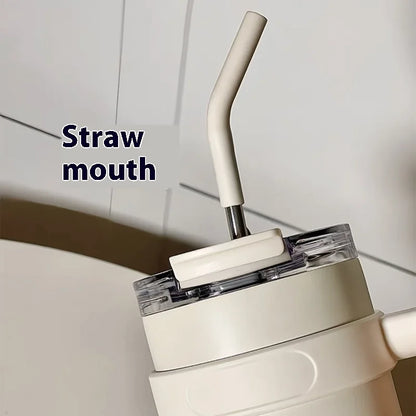 2025 New Sitarayuri Large Capacity 304 Stainless Steel Inner Handle Cup Office Insulation Cold Straw Cup Daily Drinking Cup