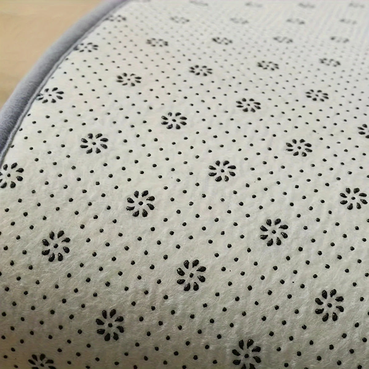 Flannel bathroom printed non-slip foot mat bathtub mat thick sponge dirt-resistant water-absorbent floor mat