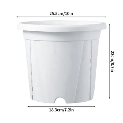 Plastic Flower Pot Root Control Breathable Nursery Pot Thickened Resin Plant Pot Garden Balcony Planting Potted Seedling Planter