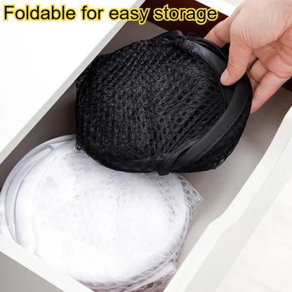 Dirty Clothes Basket Large Capacity Mesh Laundry Basket Ventilated Foldable Easy Storage Portable Bathroom Clothes Organizer Bag