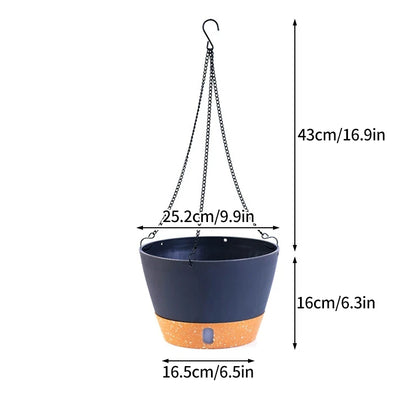Plant Pot Circular Large Flowerpot Plastic Indoor Plants Succulent Planter with Drainage Bonsai Potted with Tray Home Decoration