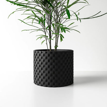 Modern Minimalist 3D Printed Plant Pot – Biodegradable Flower Planter for Home Decor, Eco-Friendly Sustainable Gift (Cheo)