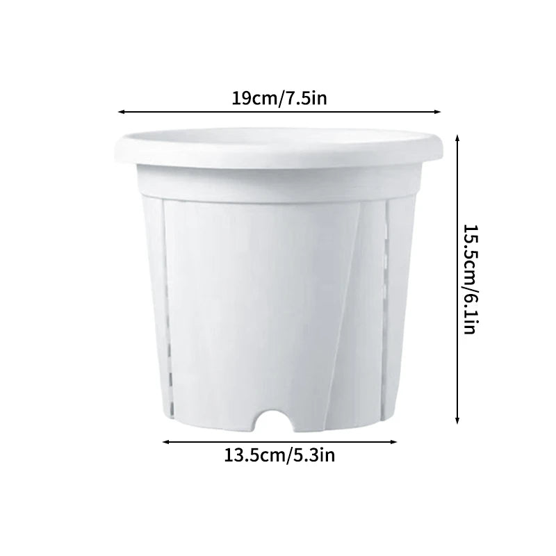 Plastic Flower Pot Root Control Breathable Nursery Pot Thickened Resin Plant Pot Garden Balcony Planting Potted Seedling Planter