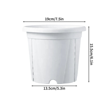 Plastic Flower Pot Root Control Breathable Nursery Pot Thickened Resin Plant Pot Garden Balcony Planting Potted Seedling Planter