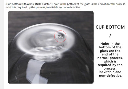 150/250/350/450ml Heat Resistant Double Wall Coffee Cup Transparent Glass Whiskey Tea Milk Cups Cold Beverage Wine Mug Drinkware