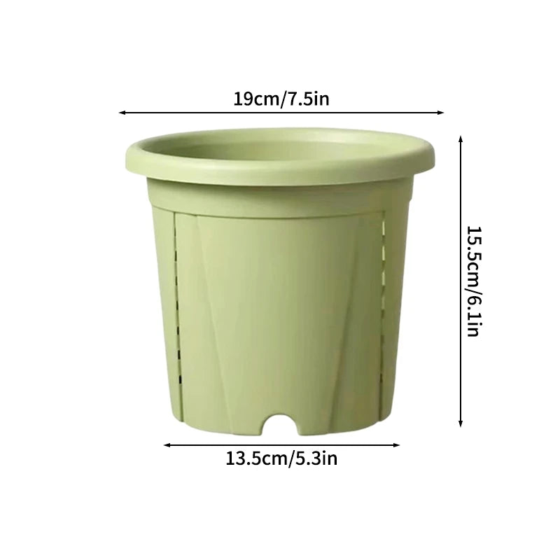 Plastic Flower Pot Root Control Breathable Nursery Pot Thickened Resin Plant Pot Garden Balcony Planting Potted Seedling Planter