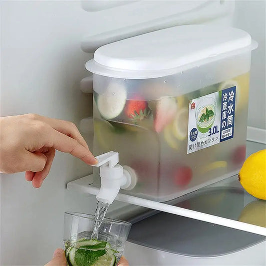 Freezer Water Jug Cold Lemon Juice Pitcher Beverage Drink Water Dispenser Drinkware Leak Free Refrigerator Water Kettles