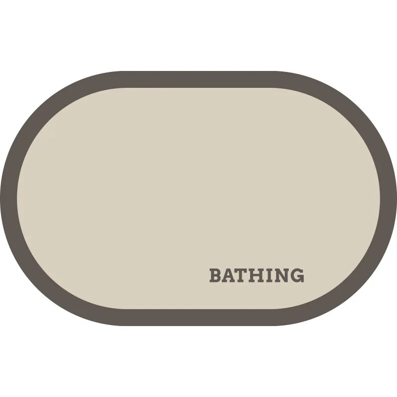 40*60CM Non Marking Diatomaceous Earth Floor Mat for Household Bathroom Doorways Dirt Resistant Absorbent Quick Drying Anti Slip