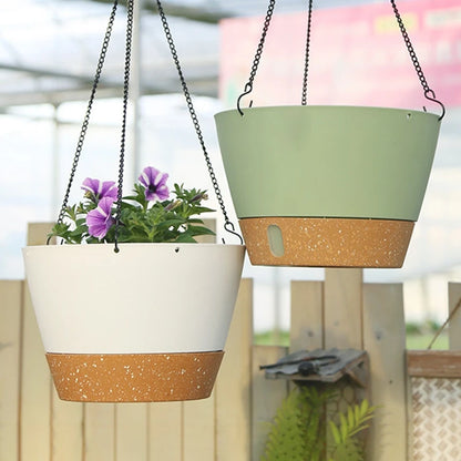 Plastic Hanging Basket Plant Pot Self-Watering Flowerpot Outdoor Plant Pot Indoor Wall Hanging Pots for plants Home Decoration