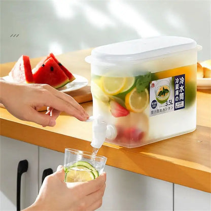 Freezer Water Jug Cold Lemon Juice Pitcher Beverage Drink Water Dispenser Drinkware Leak Free Refrigerator Water Kettles
