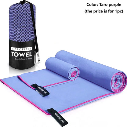 Quick-Drying Sports Towel 40x80/76x152CM Blue Grey Green Orange Swimming Gym Fitness Camping Running Beach Washcloth Towels