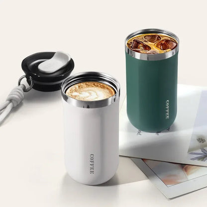 350/500ML Stainless Steel Insulated Cup with Lid Portable Coffee Cups Thermal Mug Vacuum Flask Office Travle Camping Drinkware