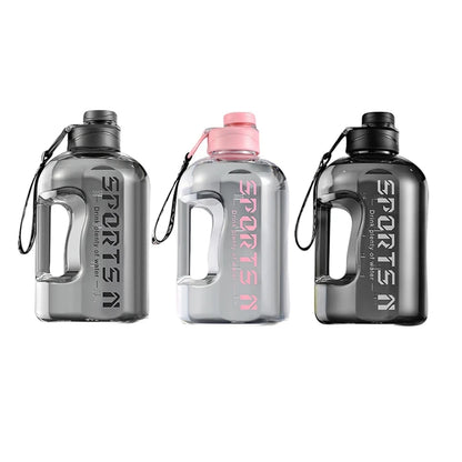 2.7/1.7L Insulated Water Bottles with Straw Gym Traveling Hiking Camping Hot Water Bottle for Men Women Leakproof Fitness Bottle
