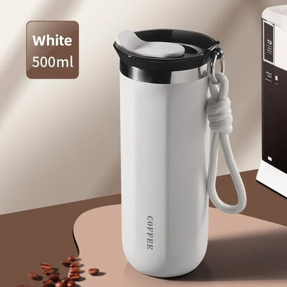 350/500ML Stainless Steel Insulated Cup with Lid Portable Coffee Cups Thermal Mug Vacuum Flask Office Travle Camping Drinkware