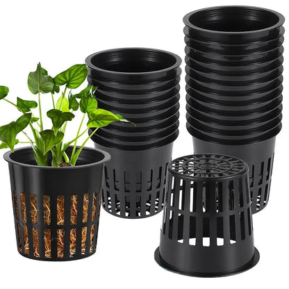 3 Inch Heavy Duty Net Pots Hydroponic Cups Garden Slotted Mesh Net Cups Plant Nursery Net Pots for Hydroponics Slotted