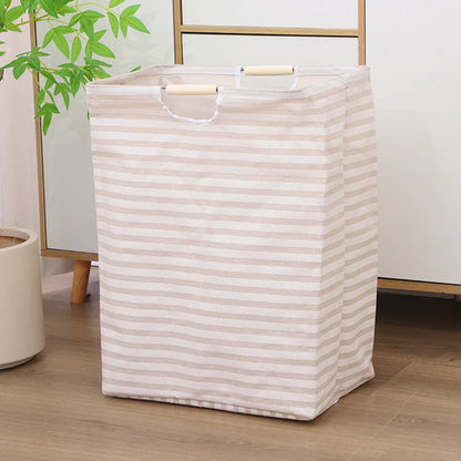 1PC A Portable, Foldable Fabric Waterproof Bathroom Storage Basket For Dirty Clothes